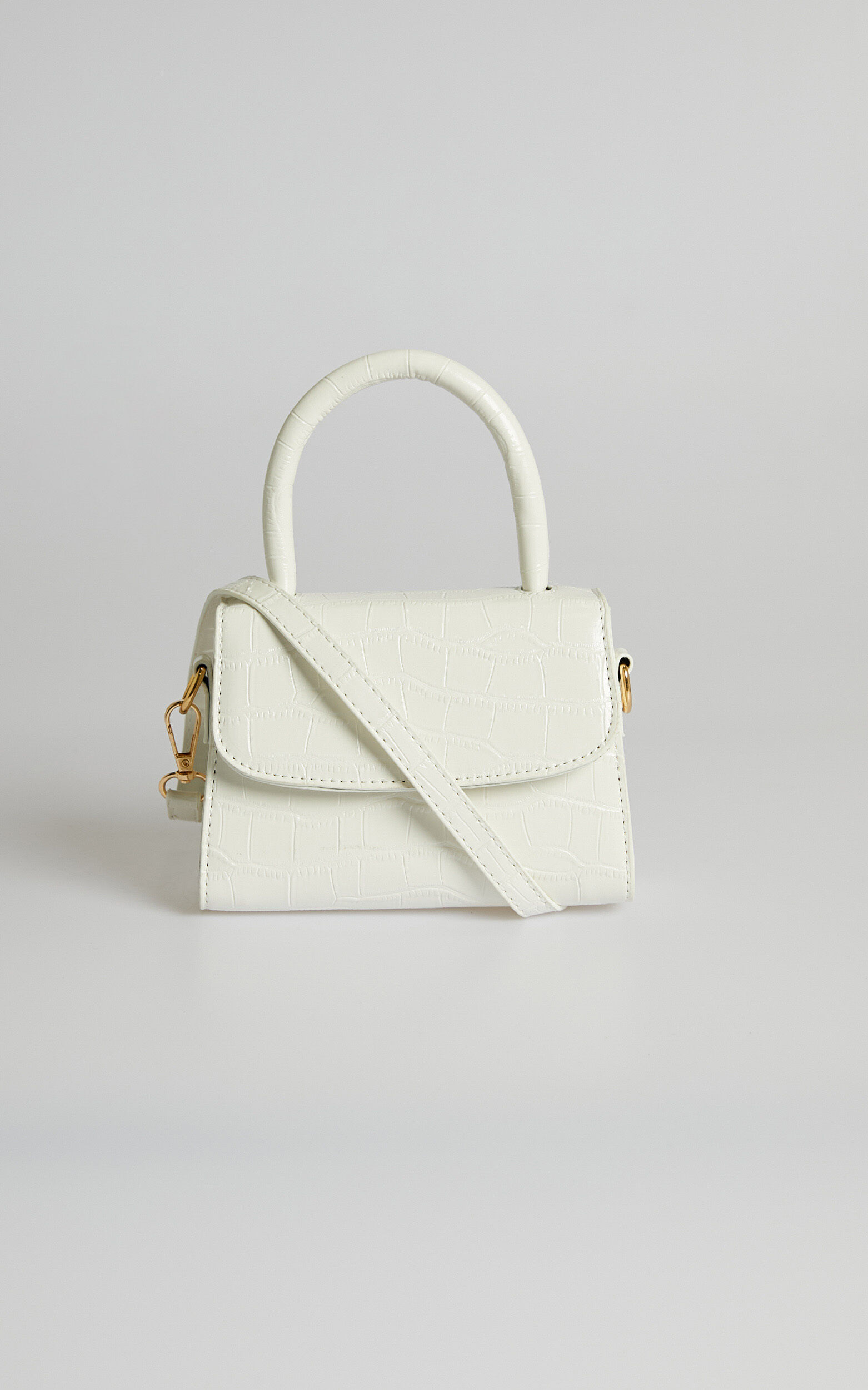 White croc cross body bag clearance