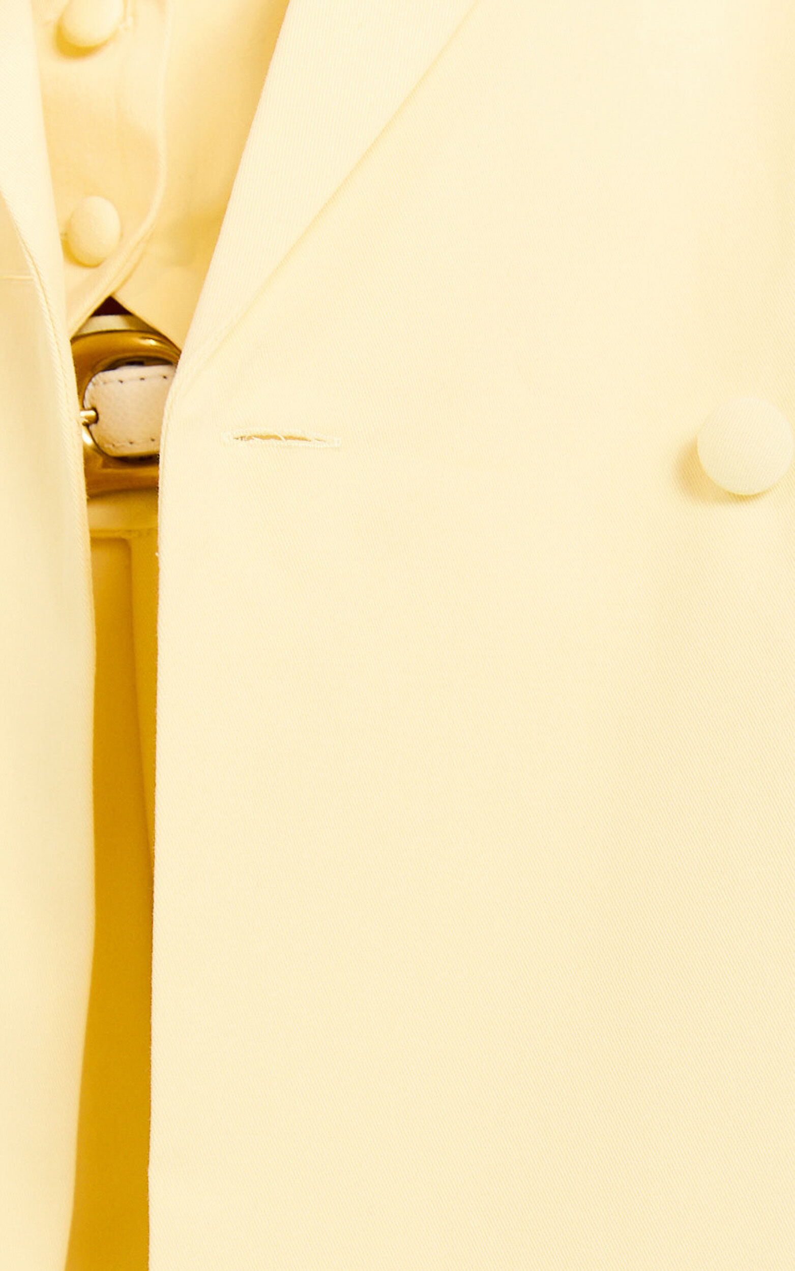 Virginia Jacket - Oversized Double Breasted Blazer in Pastel Yellow ...