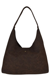 Peta and Jain - Jami Slouchy Tote Bag in Chocolate Suede