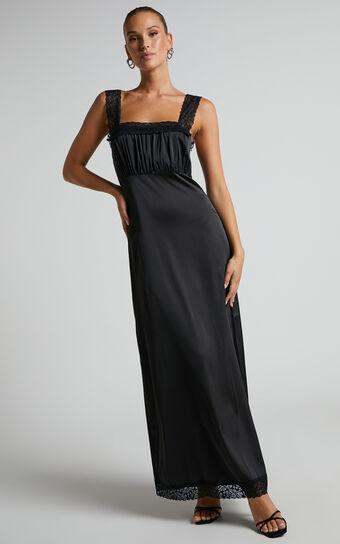 Lioness - Ballerina Vintage Maxi Dress in Onyx