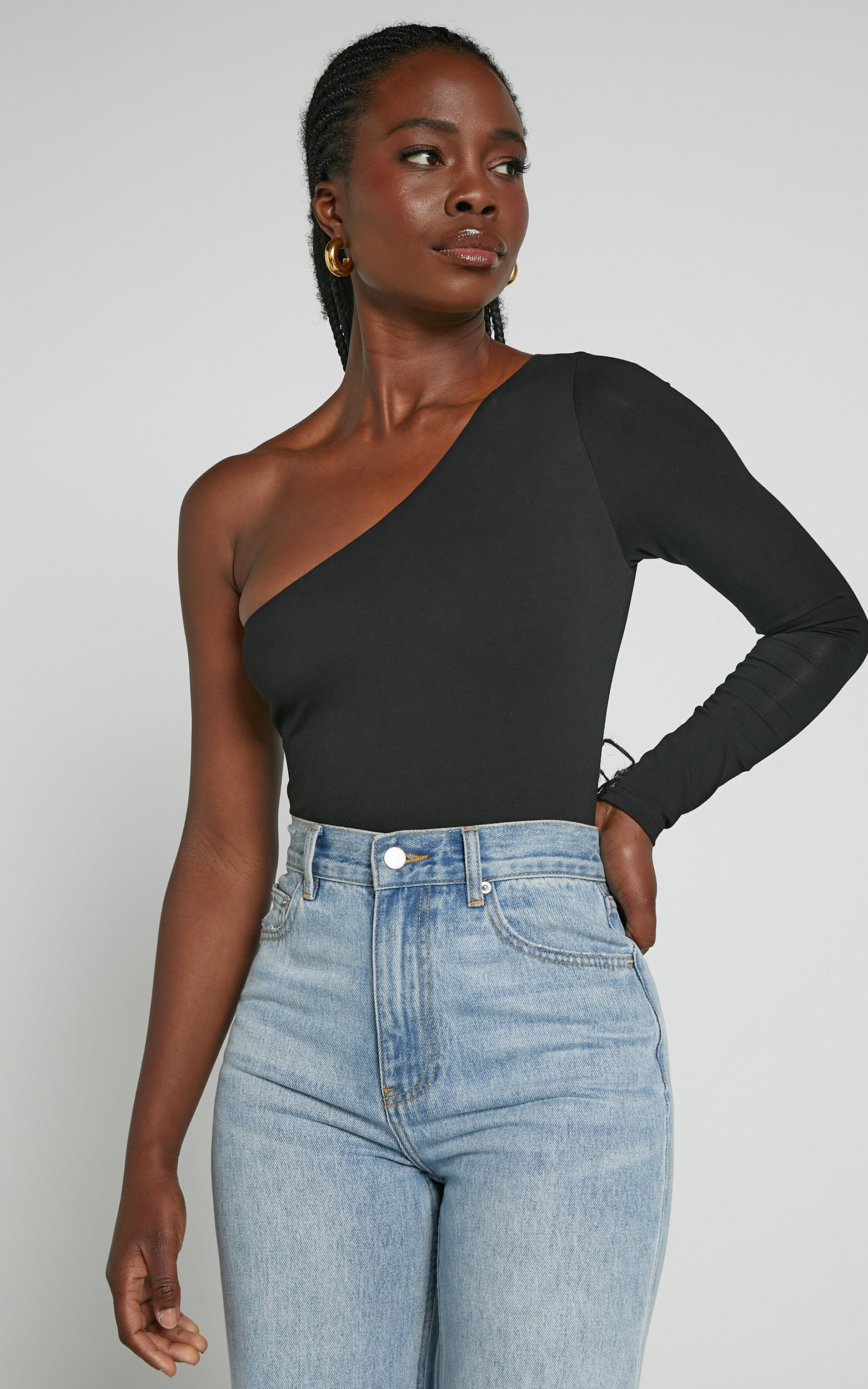 One shoulder bodysuit sales