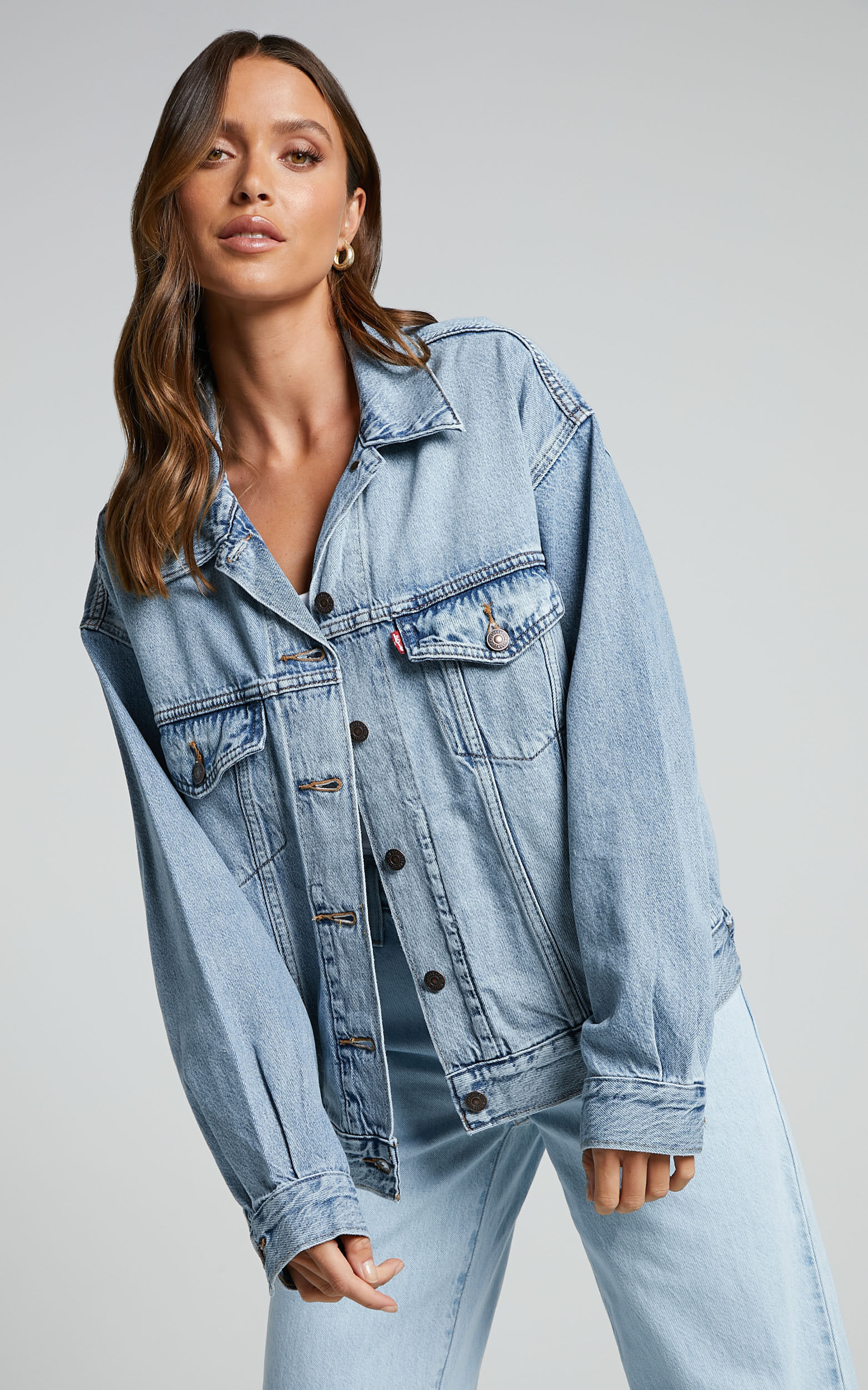 Levi's neon cheap green trucker jacket