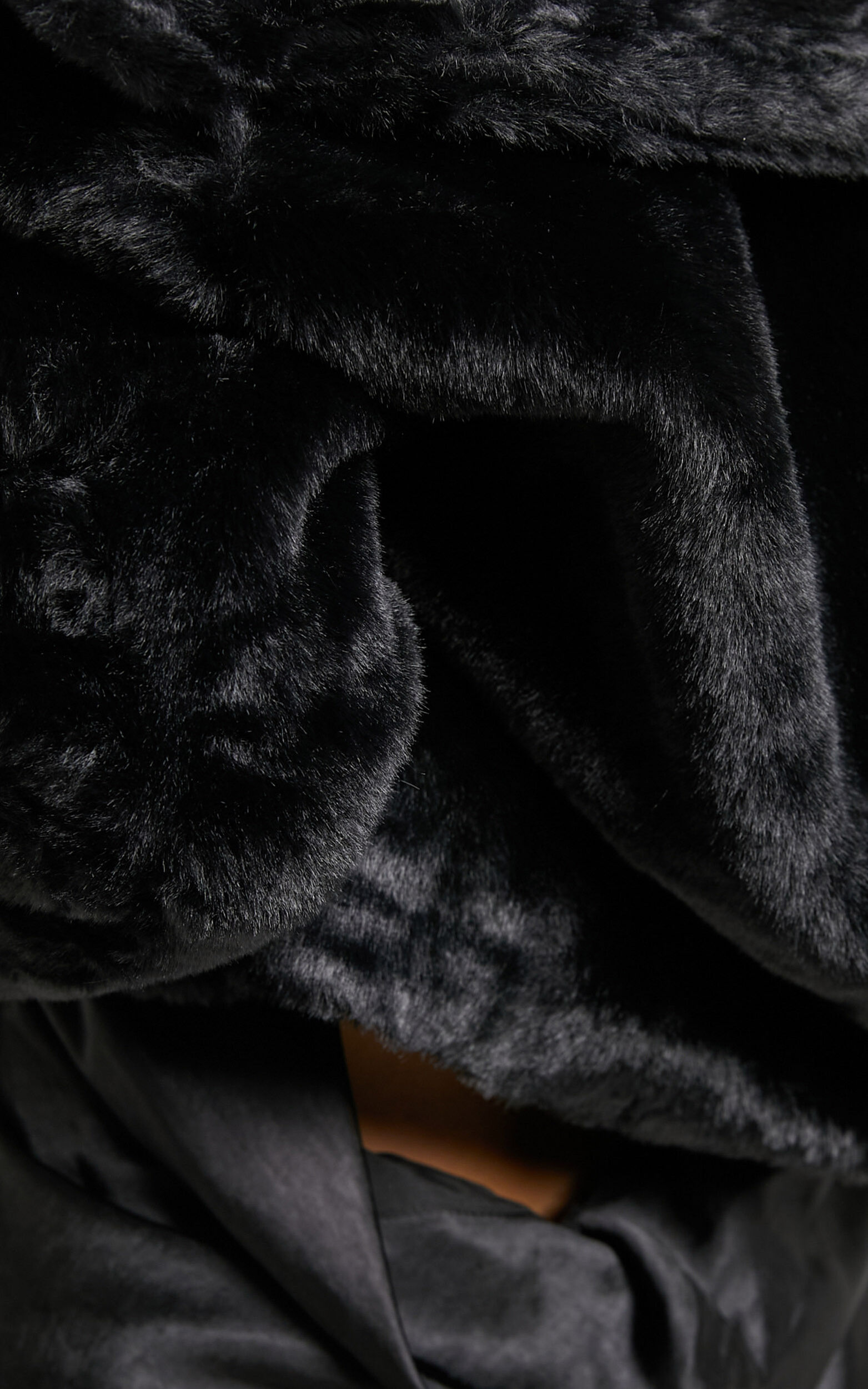 Roxnie Jacket - Cropped Faux Fur Jacket in Black | Showpo USA