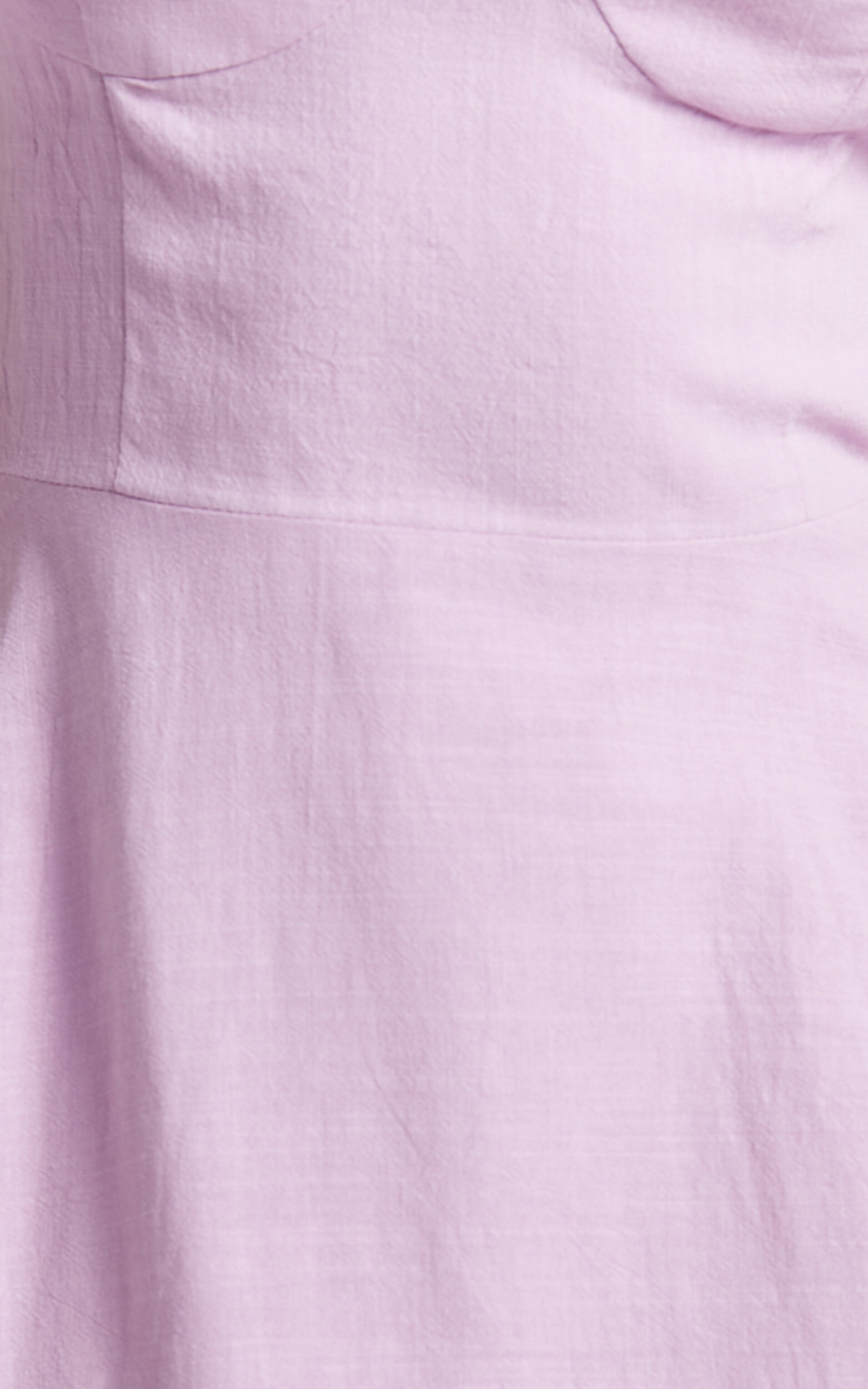 Tymia Midi Dress - Shoulder Tie Bustier Shirred Back A Line in Lavender ...