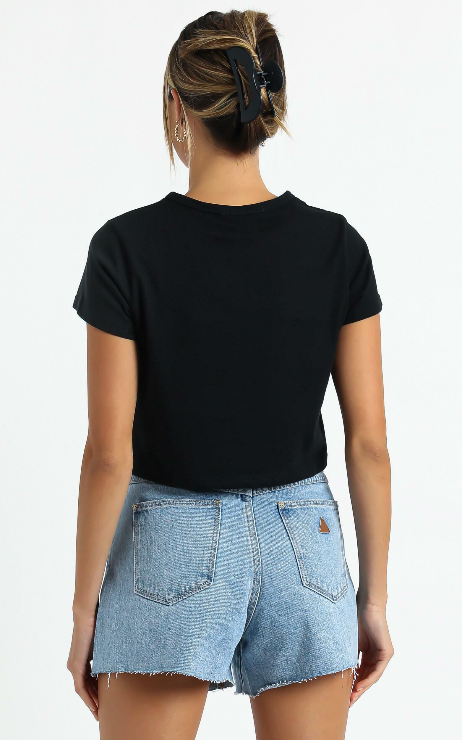Abrand A Venice Denim Short in Esmeralda Showpo USA