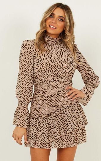 Hard To Admit Dress In Leopard Print