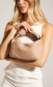 Reesley Knot Handle Bag in Beige