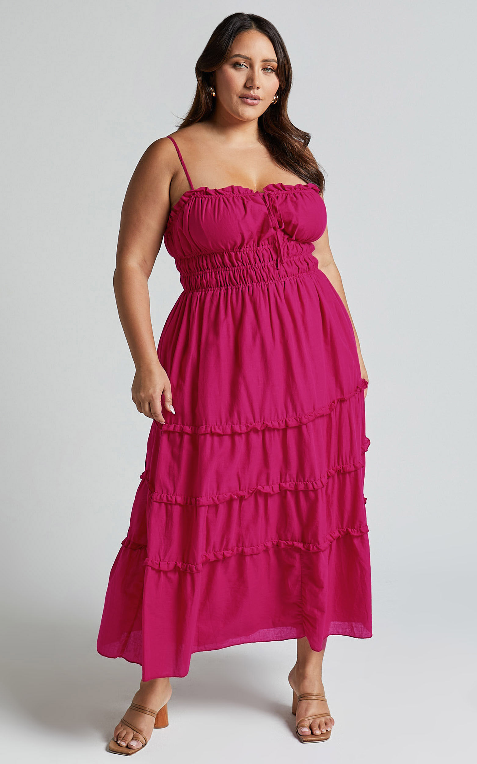 Dresses with ruching at front online
