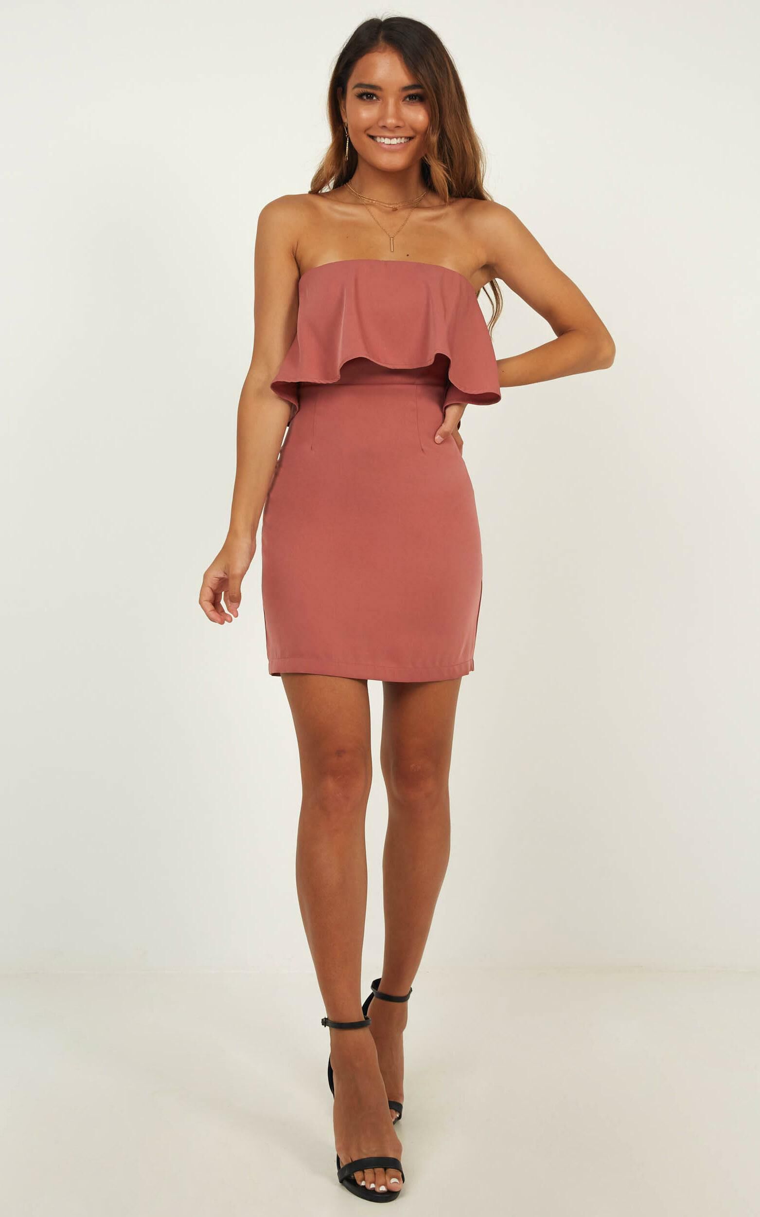 Dusty Rose Pink Cocktail Dresses