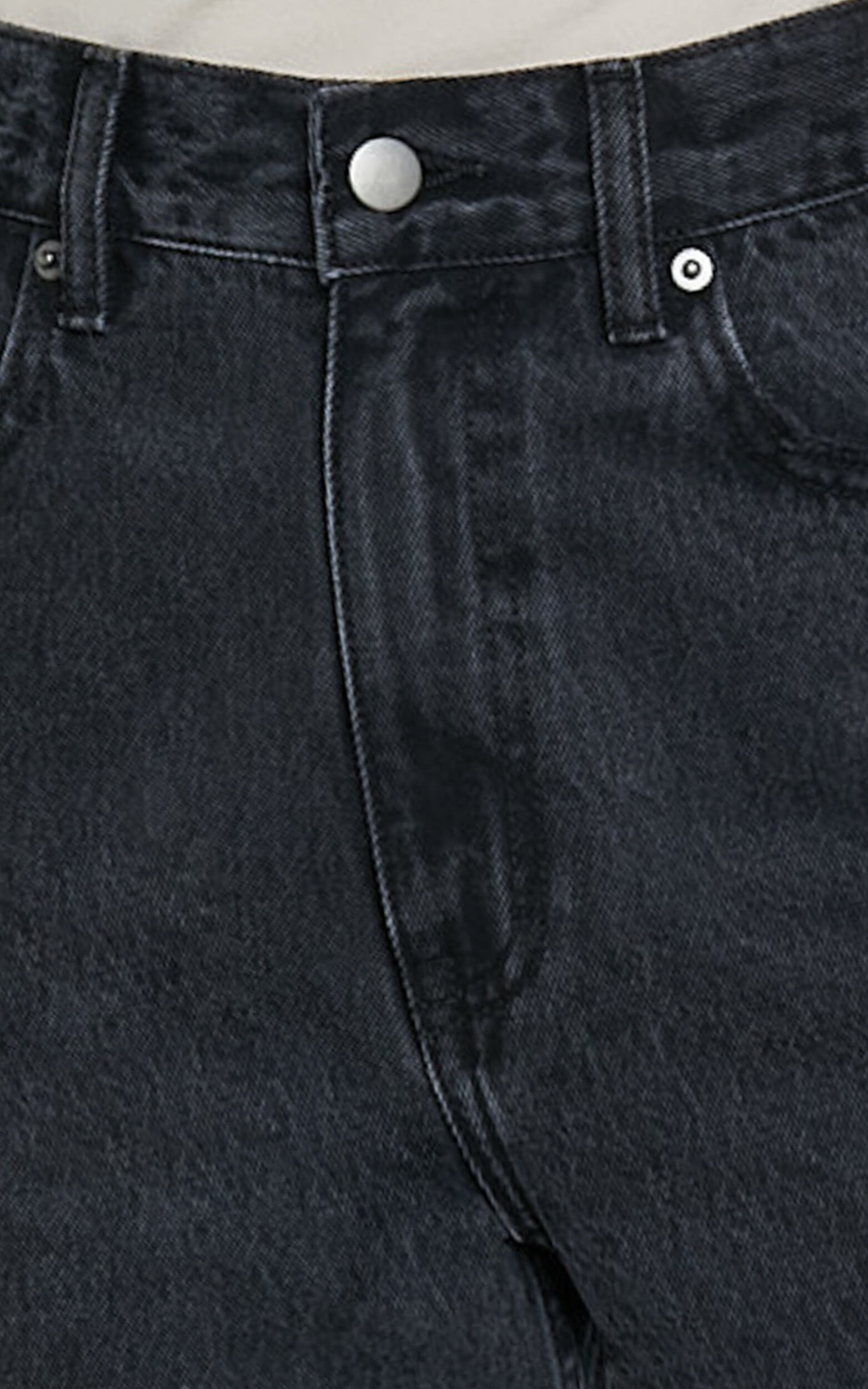 Miho Jeans - High Waisted Recycled Cotton Distressed Straight Leg Denim ...