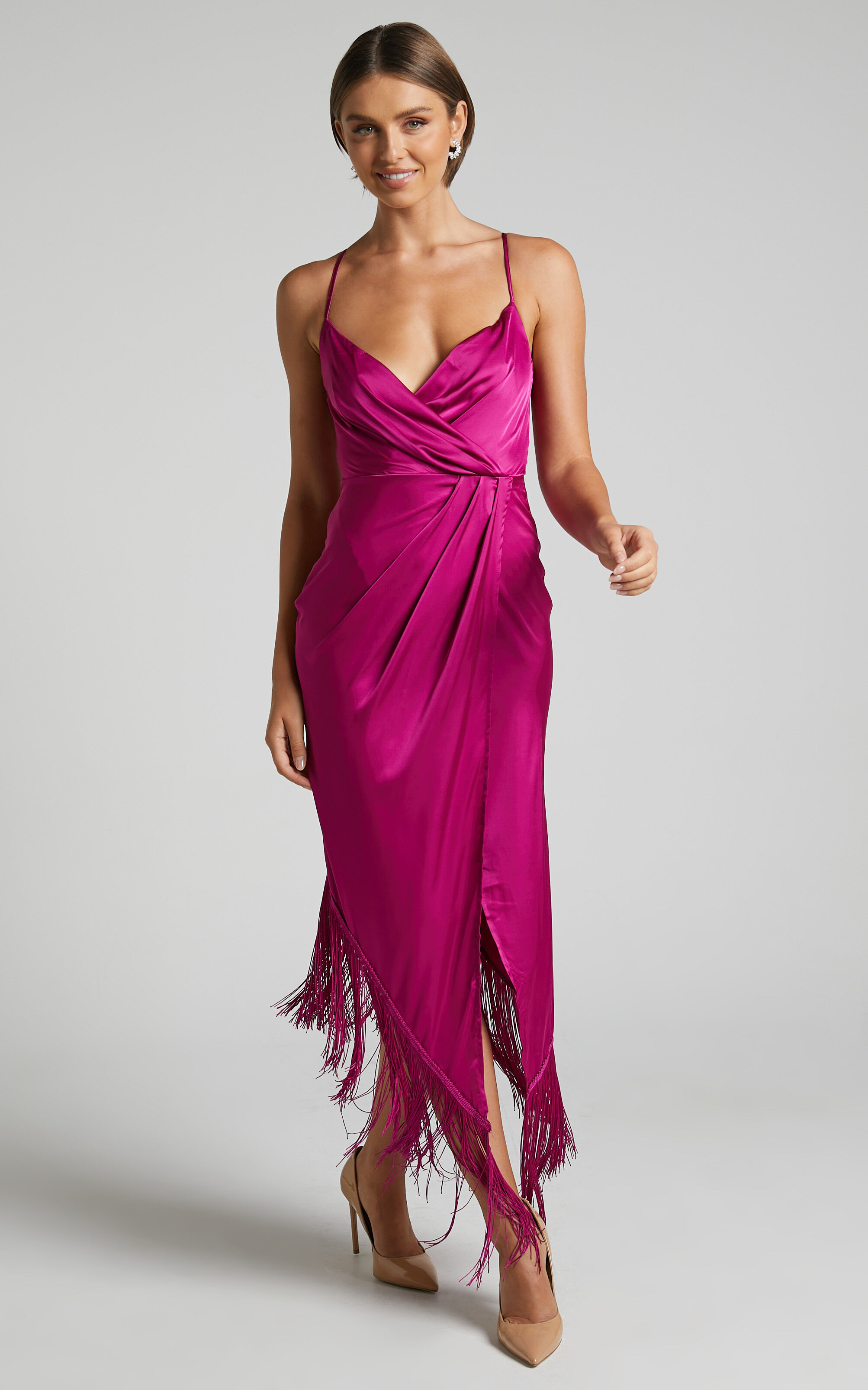 Fringe best sale midi dress