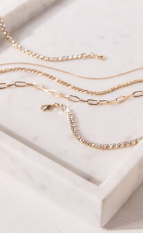 Kaitlin Bracelet - Multipack Tennis Bracelet in Gold