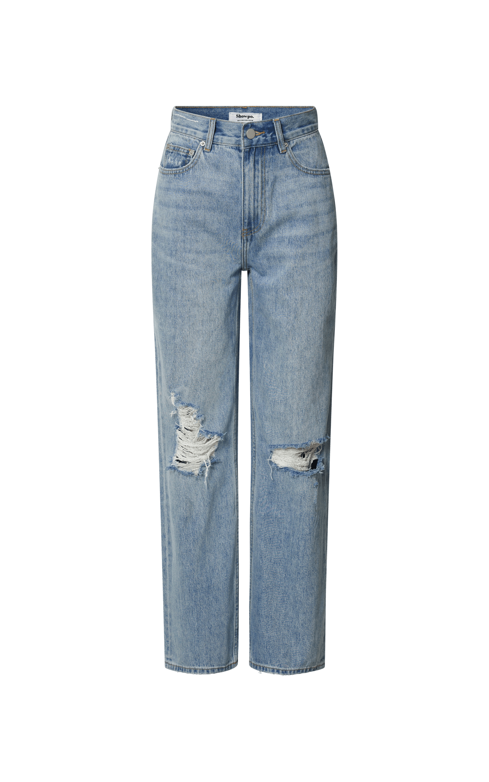 Miho Jeans - High Waisted Recycled Cotton Distressed