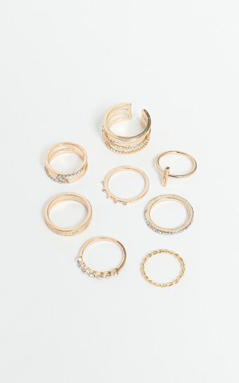 Multi Ring Set in Gold