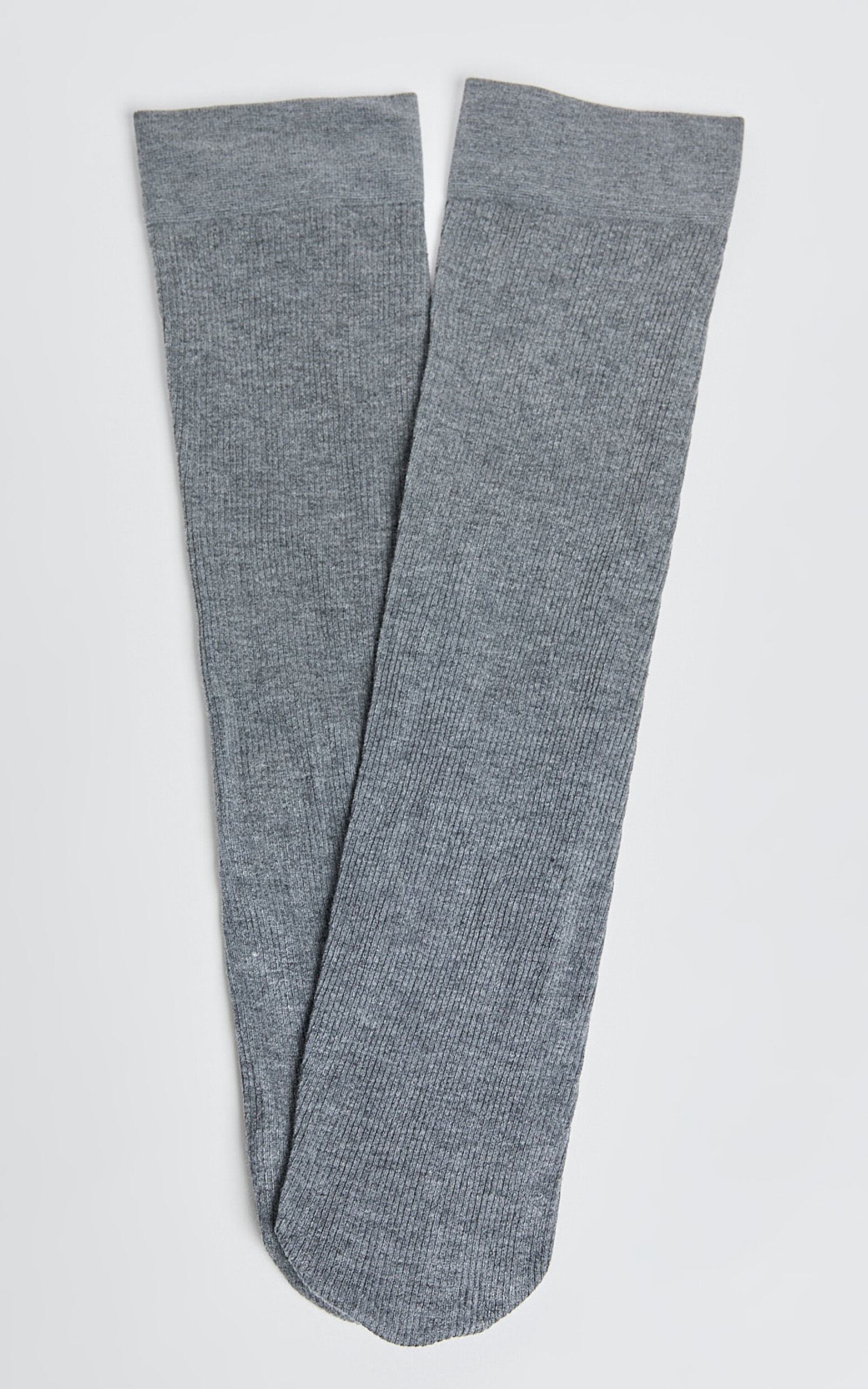 Vivi Tights Thick Knit Calf Tights in Charcoal Showpo EU