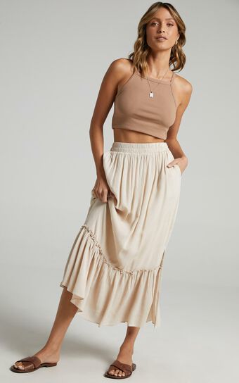 What A Vision Skirt in Mocha
