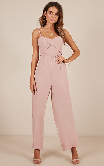 Through The Clouds Jumpsuit In Blush
