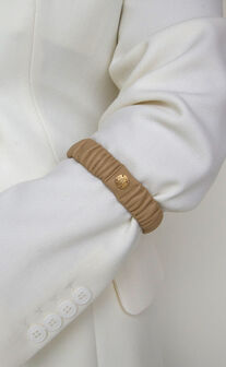 The Basic Band - Luxe Sleeve Garters in Beige