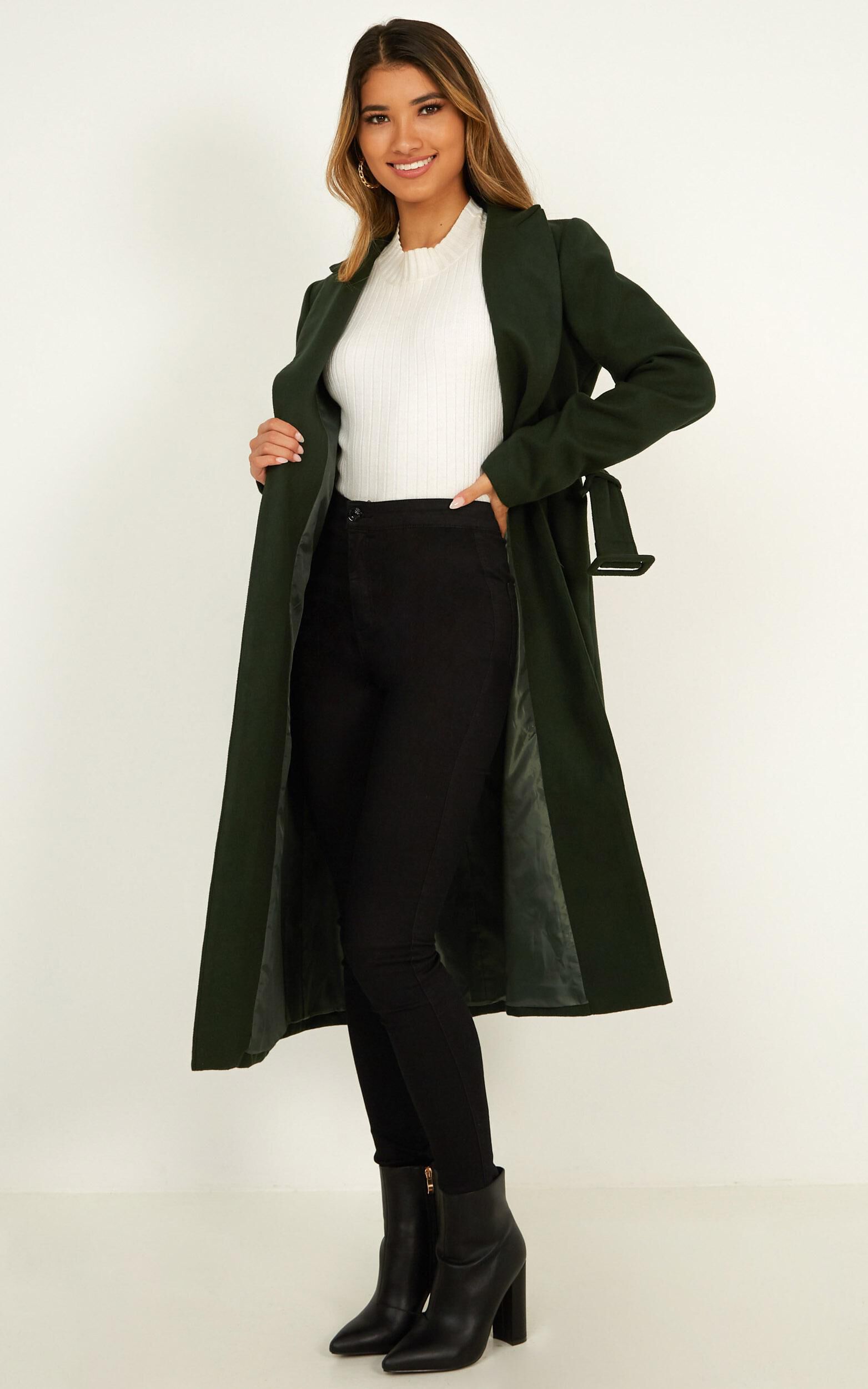 Green With Envy Jacket In Forest Green | Showpo