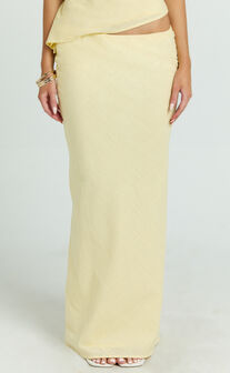 Runaway The Label - Halzie Maxi Skirt in Lemon