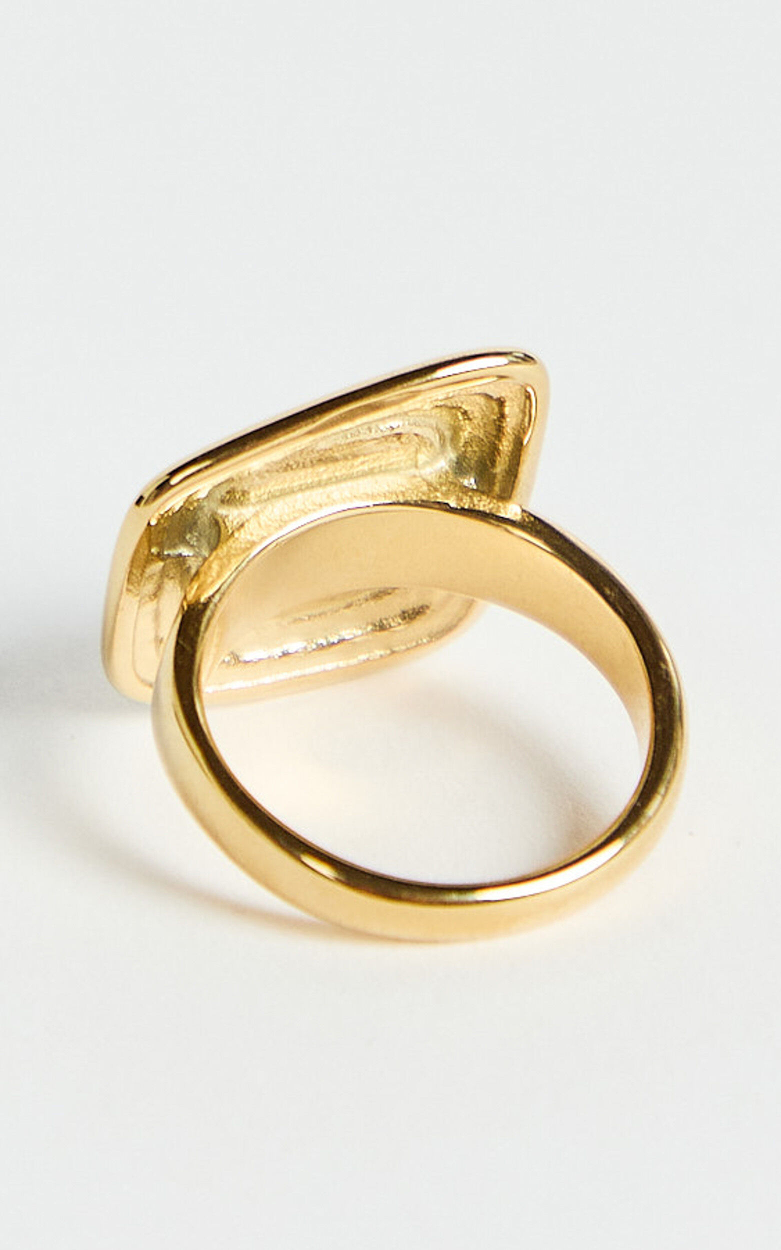 Gena Ring - Square Ring in Gold | Showpo USA