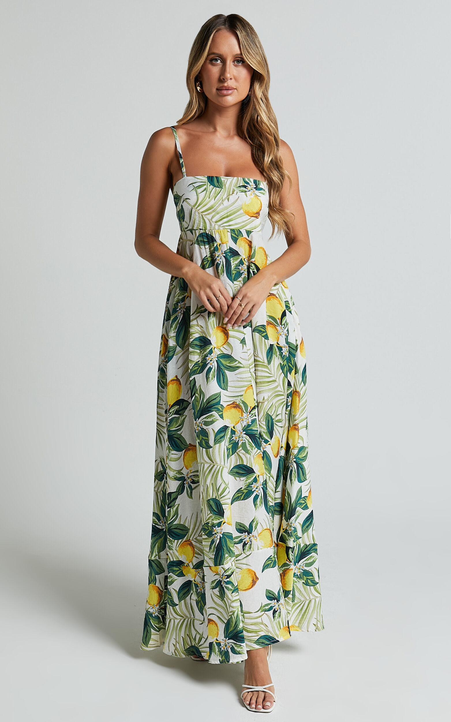 Lined maxi dress top