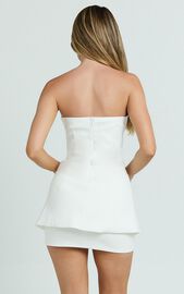 Monroe Two Piece Set - Strapless Button Down Longline Vest Top and High ...