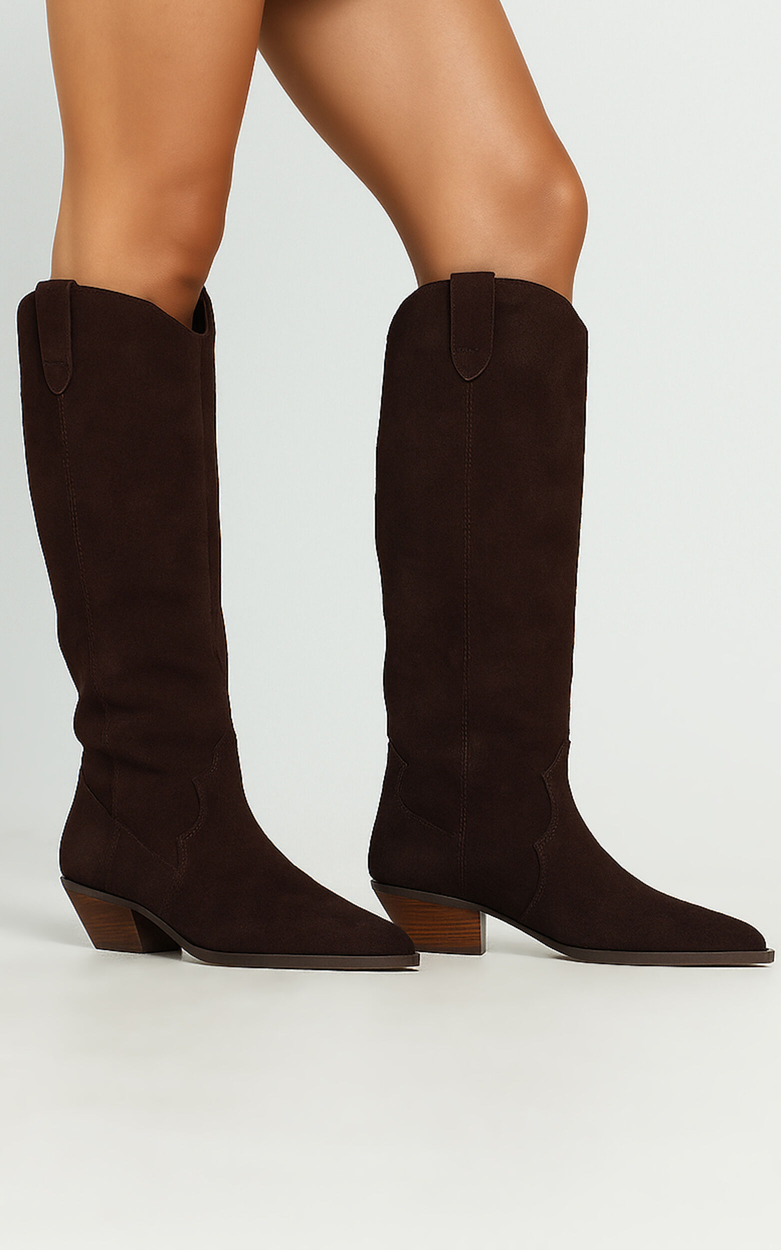 Billini - Helix Boots in Dark Cacao Suede - 05, BRN1