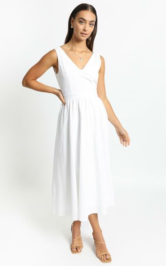 Carrington Dress in White