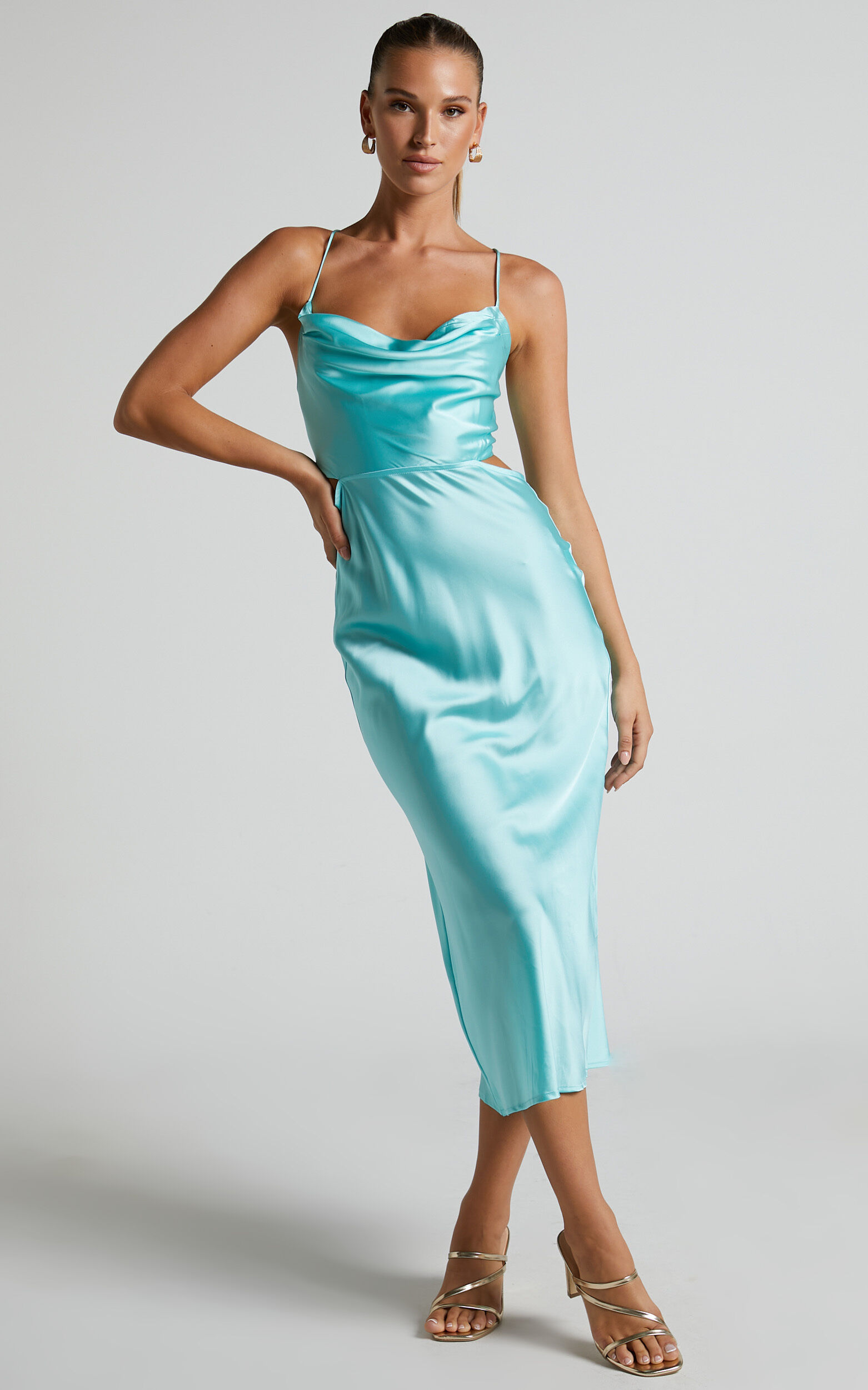 Aquamarine cocktail top dress