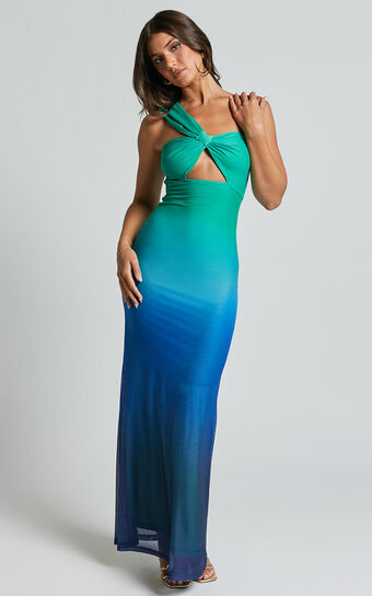 Runaway The Label - Kyree Maxi Dress in Marine Ombre Runaway The Label