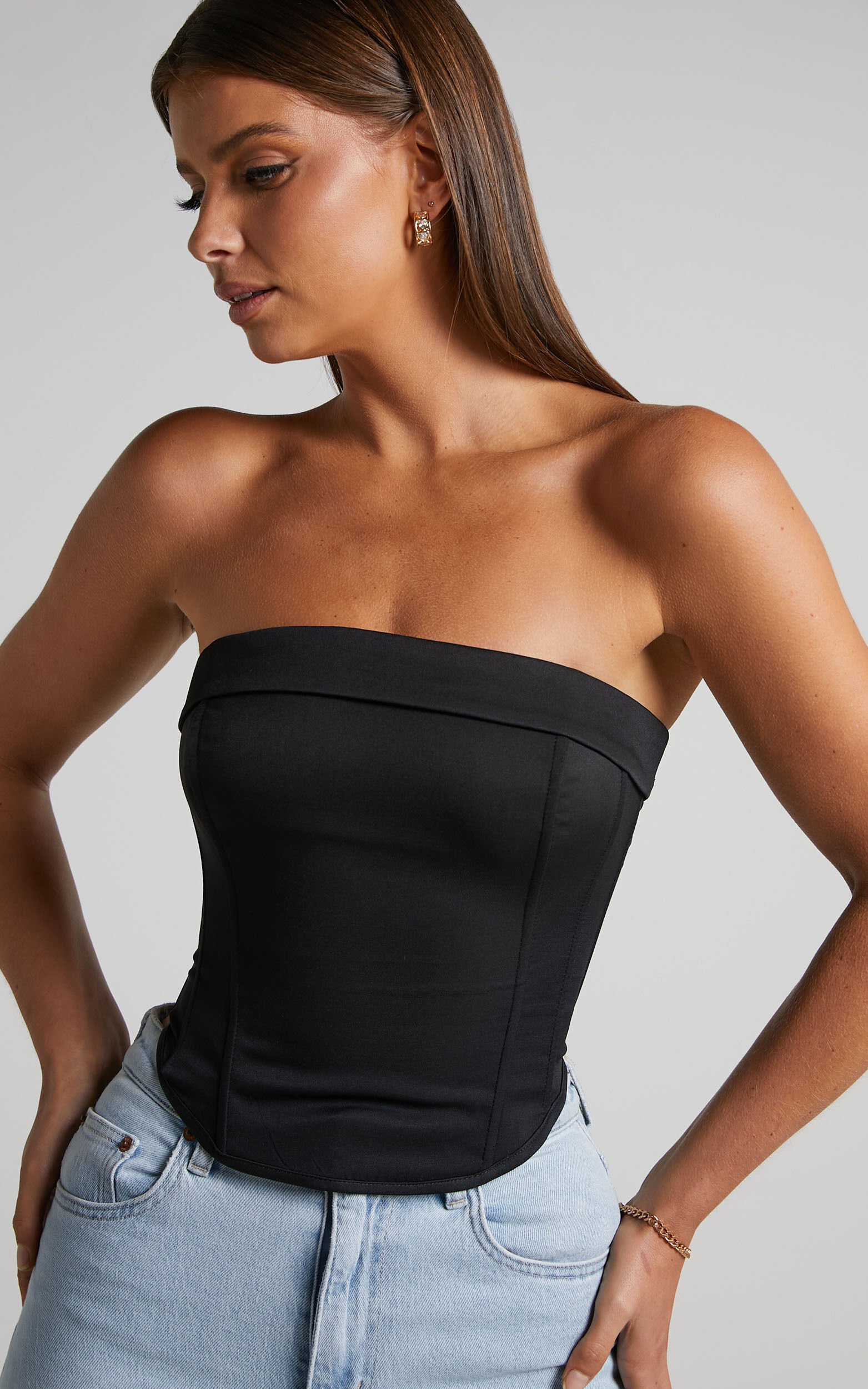 Star Of The Show Corset Top - Black – Trendy and Tipsy
