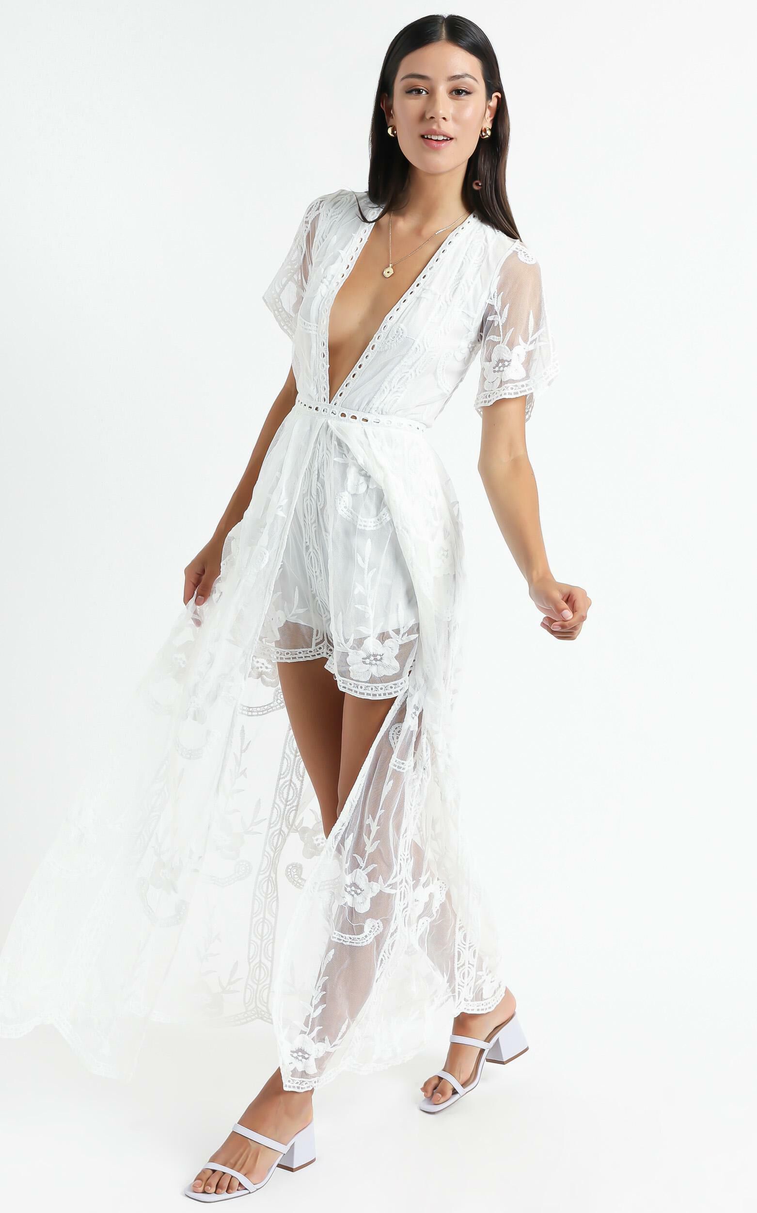 White maxi deals playsuit