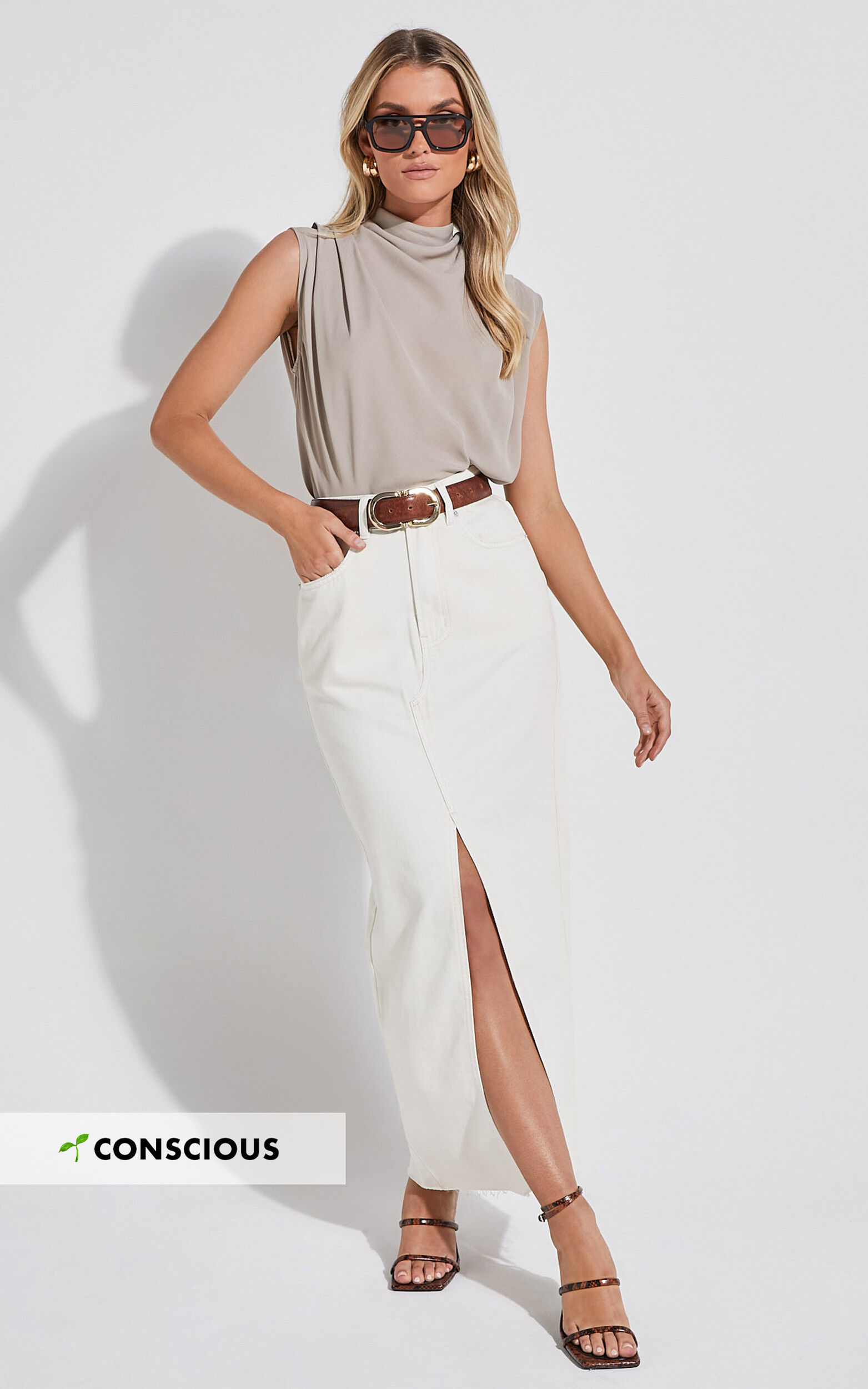 White midi skirt 30 on sale
