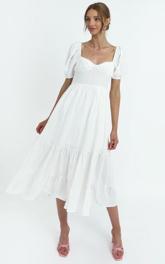 Preston Dress in White