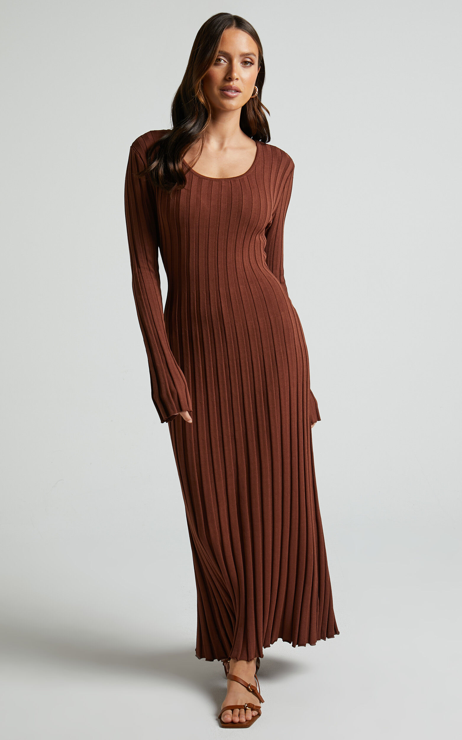 A line midi dress long sleeve cheap