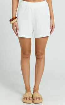 Adeline Short - Knit Short in White