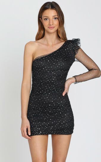 Nothing To Hide Dress in Black Spot