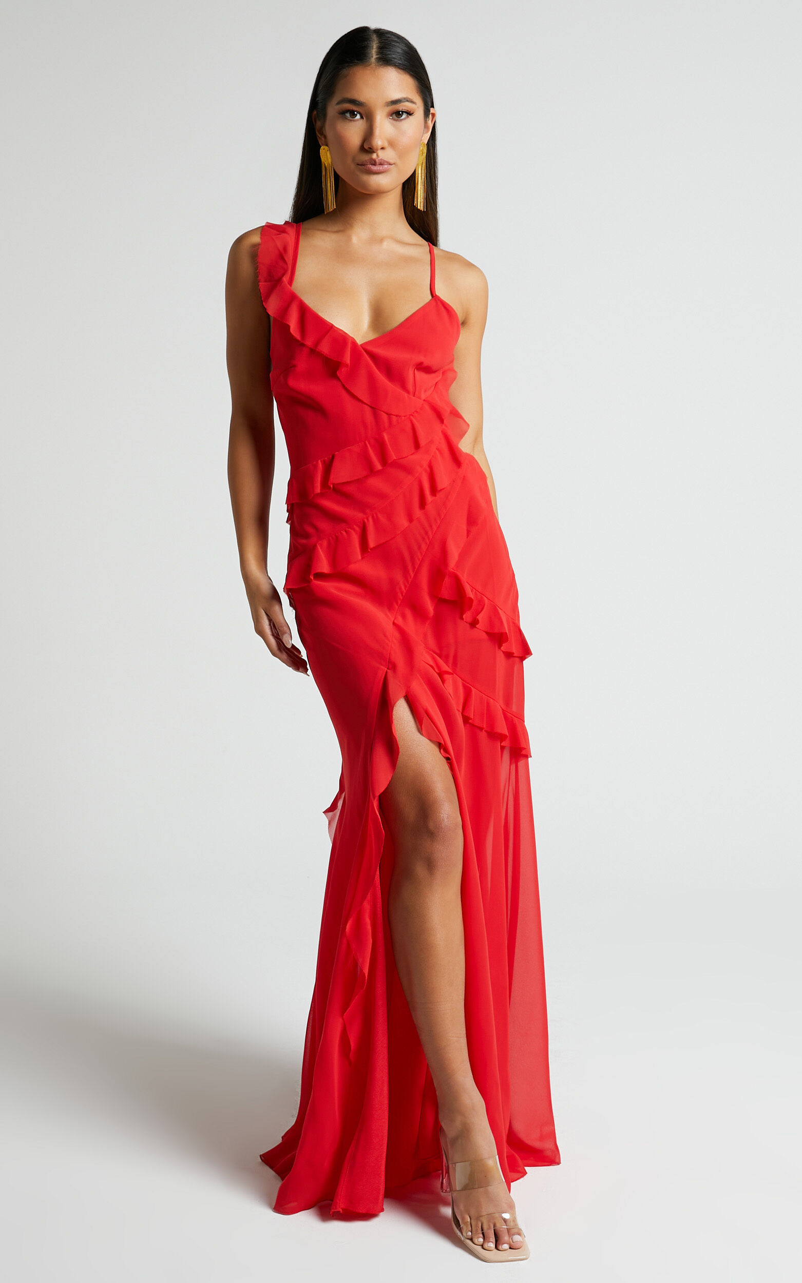 Showpo red maxi dress outlet