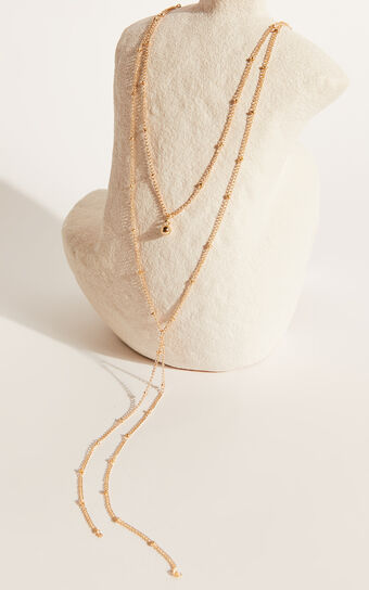 Estella Drop Necklace in Gold