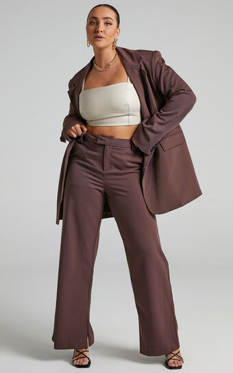 Kitty Blazer - Oversized Blazer in Chocolate