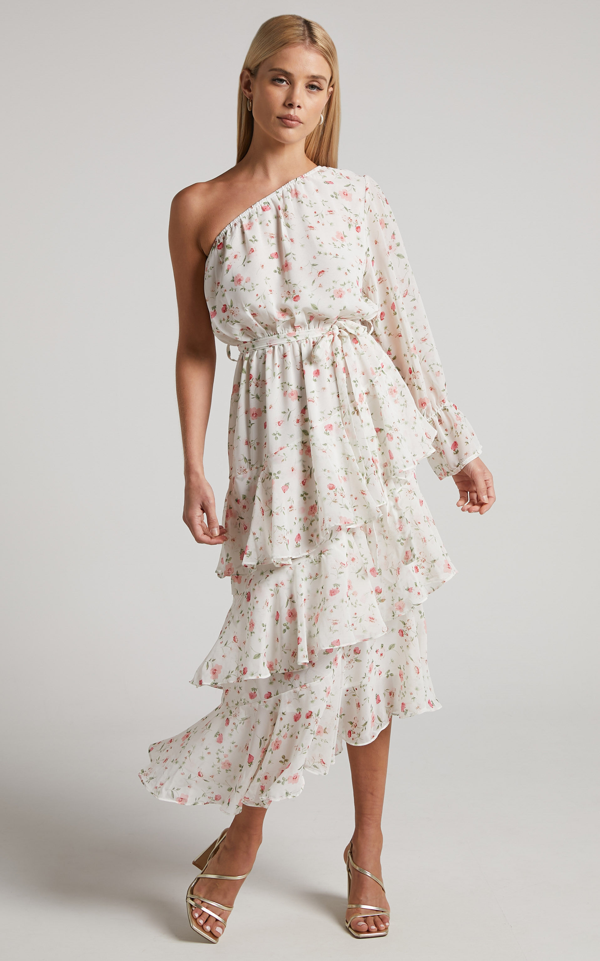Jolene ruffle wrap online dress
