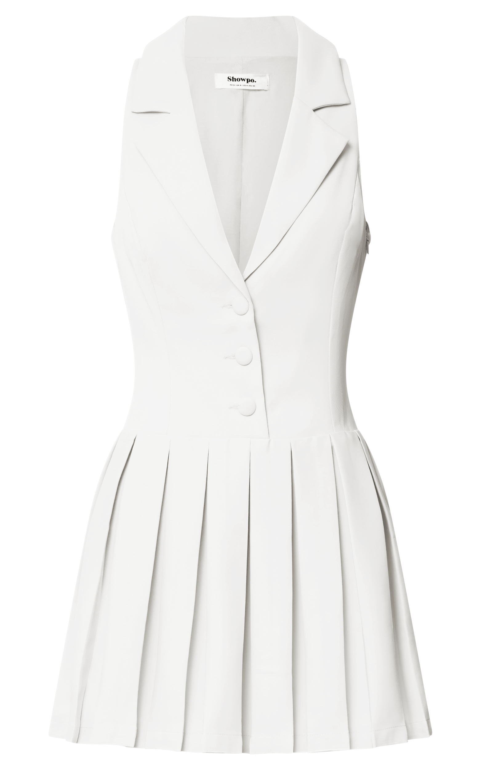 ★GLOWNY★ 34 BUTTON FLY MINI DRESS WHITE 23D0010 71yrG-bj0xL._UY1000_.jpg