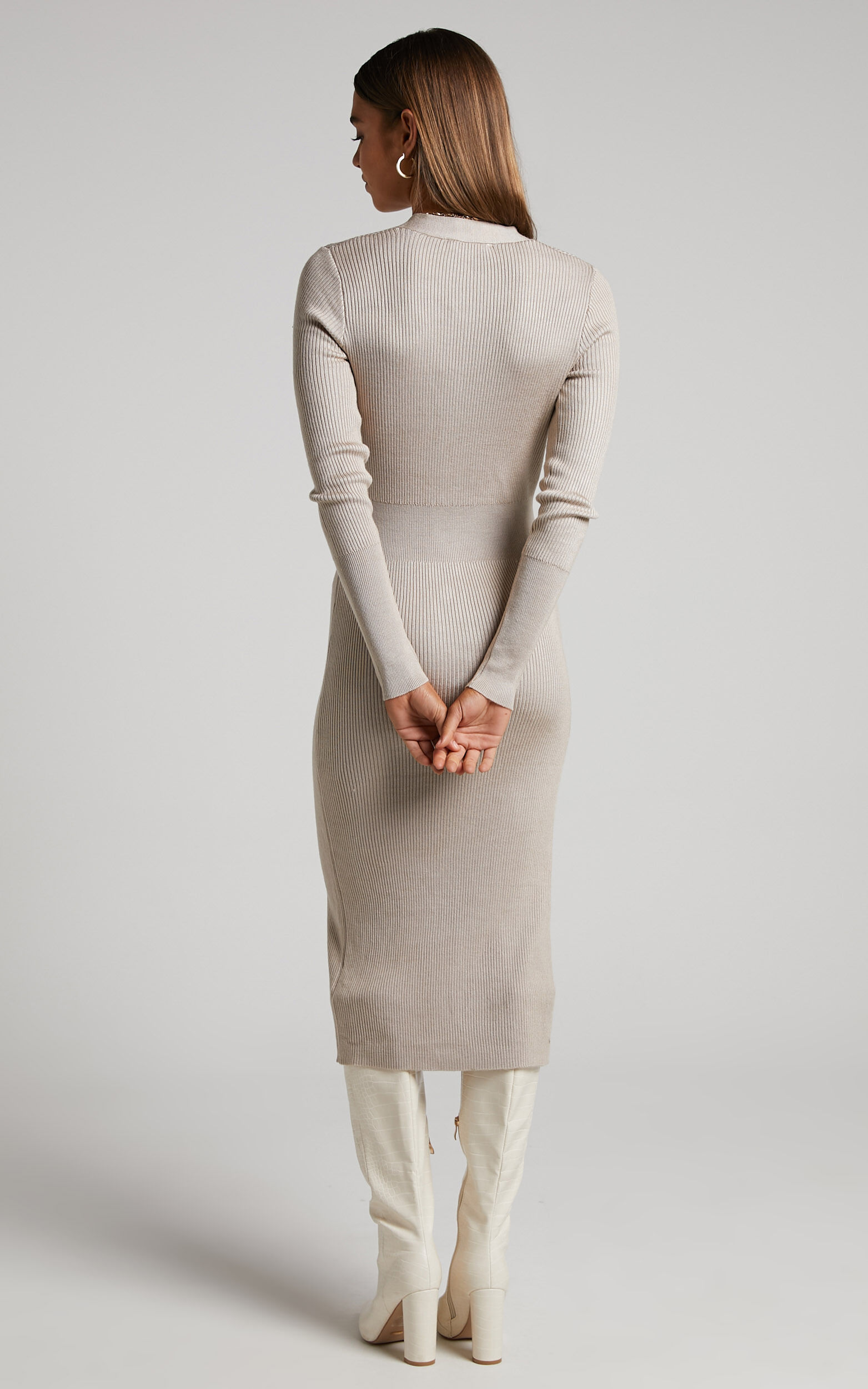 Cream midi 2024 jumper dress