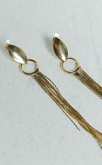 Beau Tassle Drop Earrings in Gold