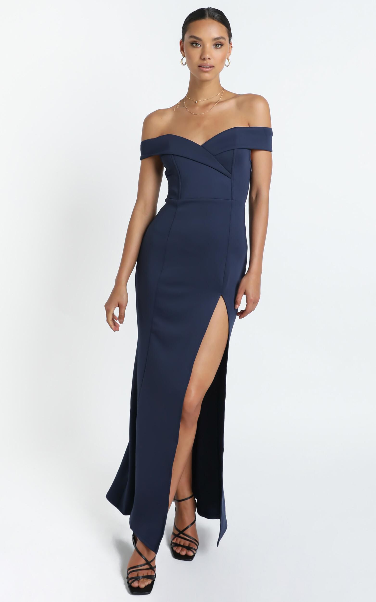 One For The Money dress in steel blue - 6 (XS), BLU1