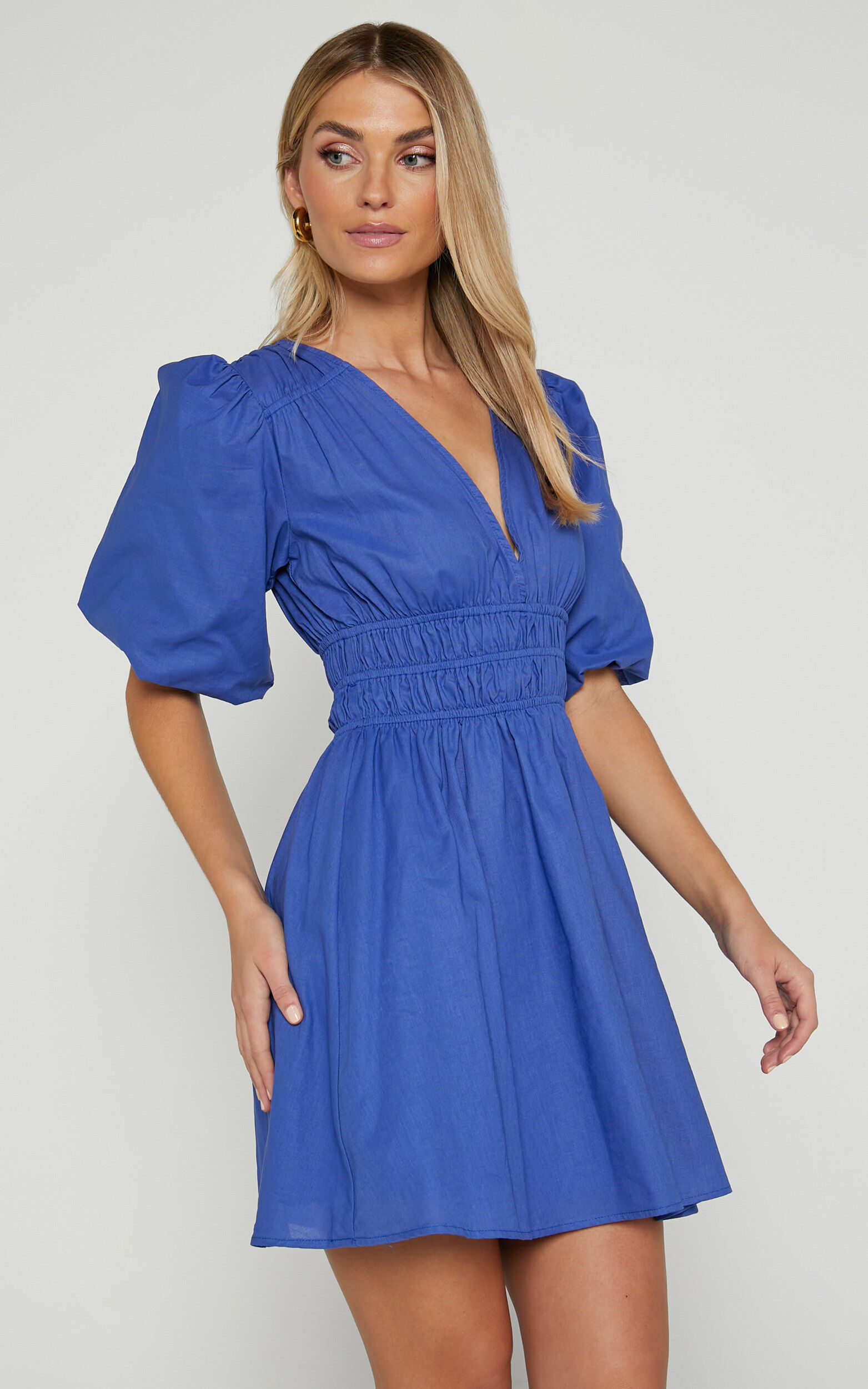 Francesca's navy blue dress online