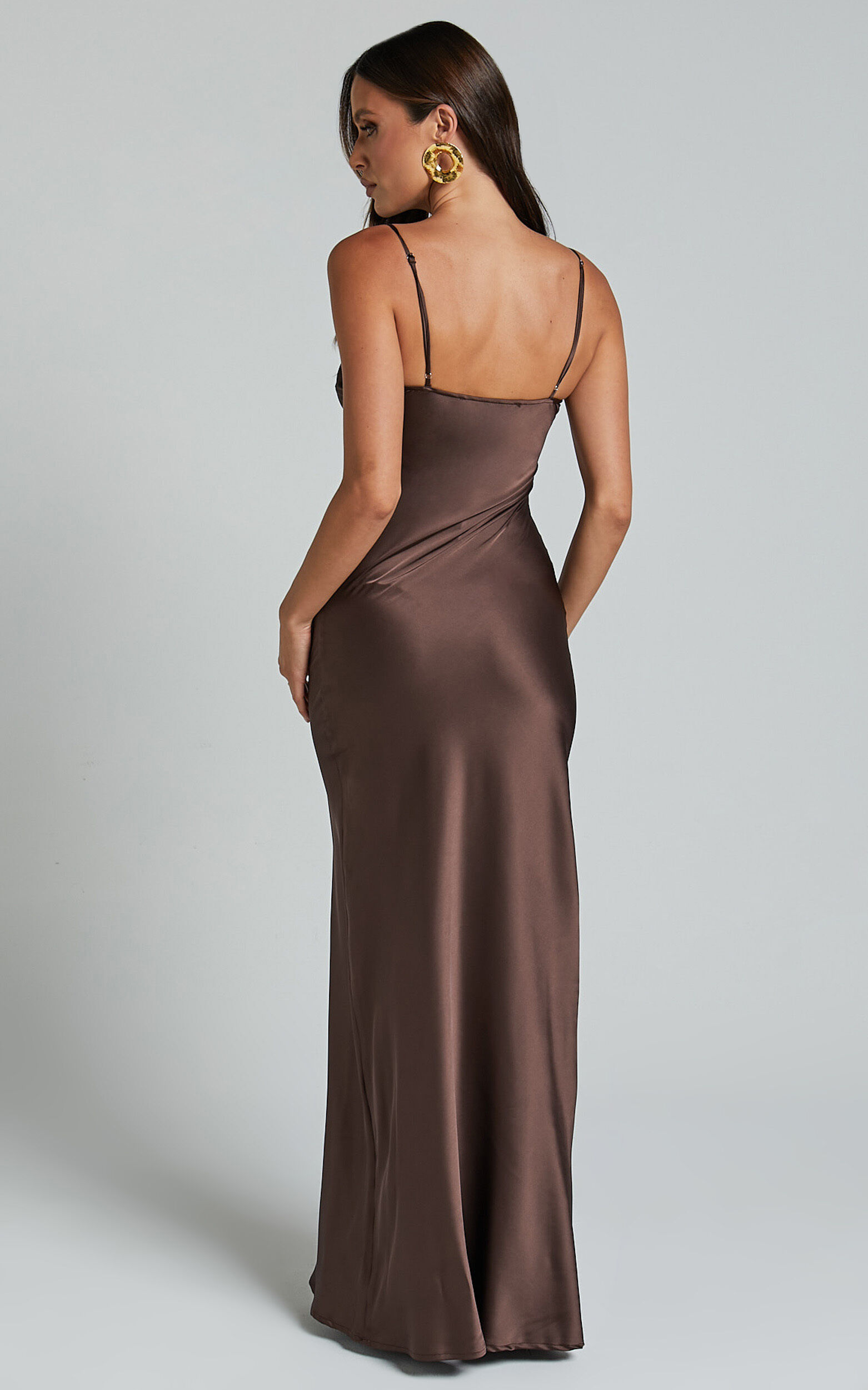 Lioness About A Girl Maxi Dress in Chocolate