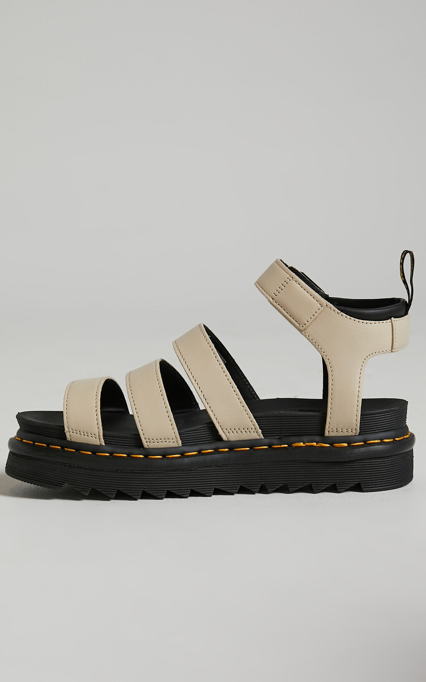 Dr. Martens - Blaire 3 Strap Sandal Parchment Beige Pisa in