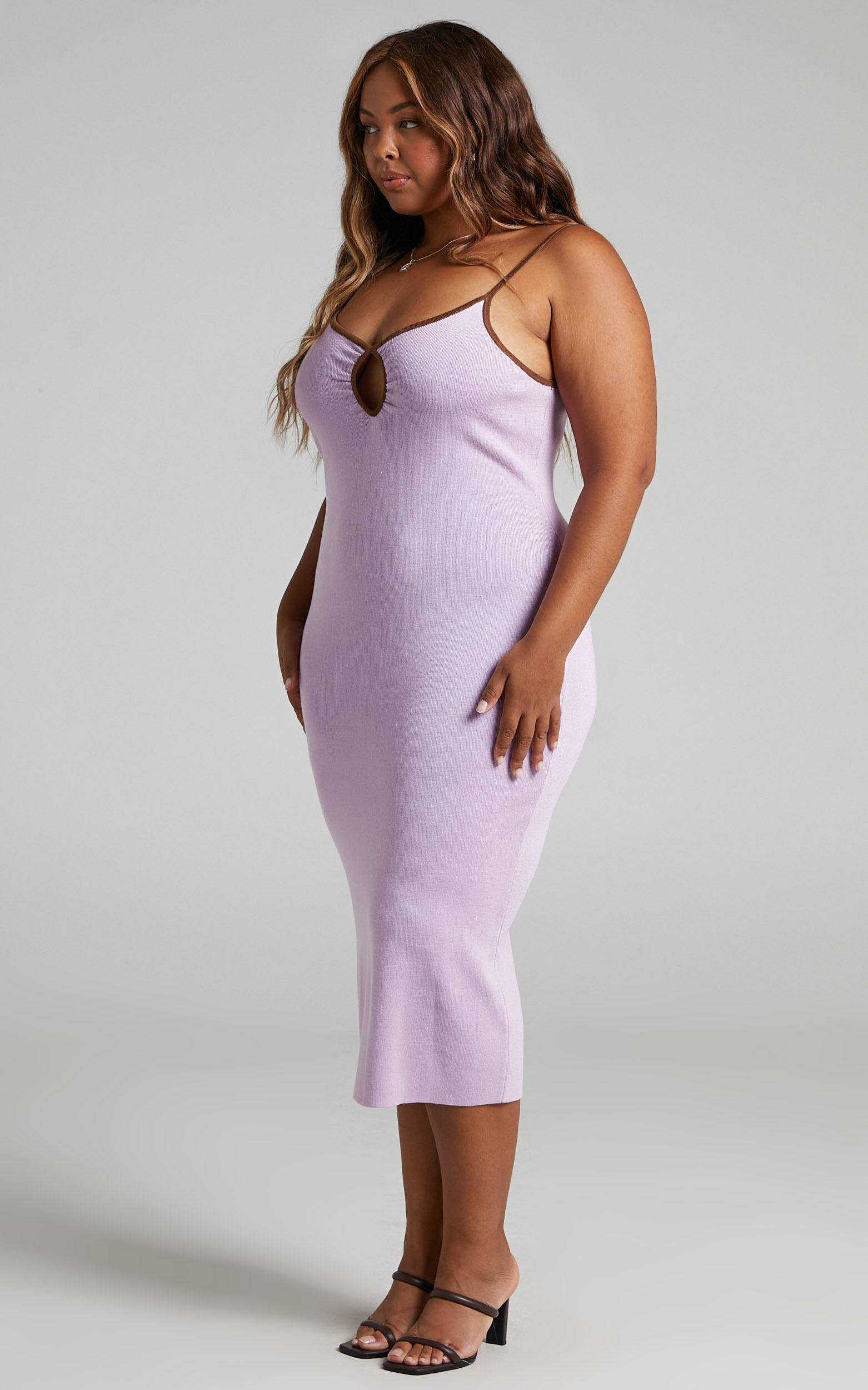 Knitted bodycon midi dress cheap